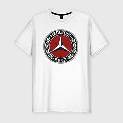 Футболка slim-fit Mercedes-Benz, цвет: белый