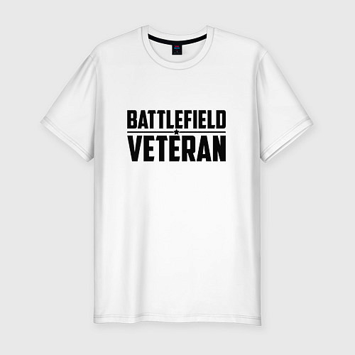 Мужская slim-футболка Battlefield Veteran / Белый – фото 1