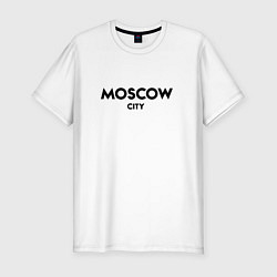 Футболка slim-fit Moscow City, цвет: белый