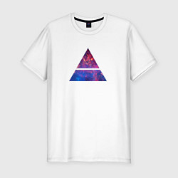 Футболка slim-fit 30 STM: cosmos, цвет: белый