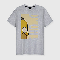 Футболка slim-fit Homer Doh!, цвет: меланж