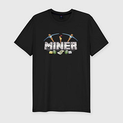 Мужская slim-футболка Miner