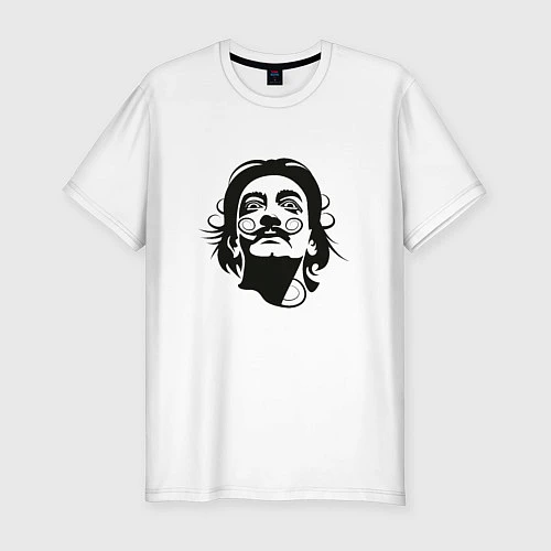 Мужская slim-футболка Сальвадор Дали / Белый – фото 1