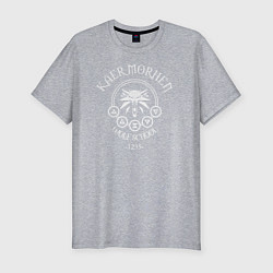 Футболка slim-fit KAER MORHEN WOLF SCHOOL, цвет: меланж