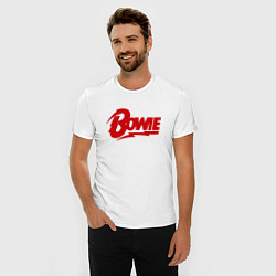 Футболка slim-fit Bowie Logo, цвет: белый — фото 2