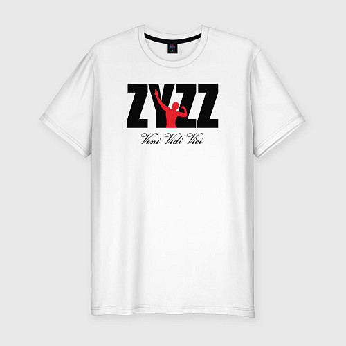 Мужская slim-футболка Zyzz / Белый – фото 1
