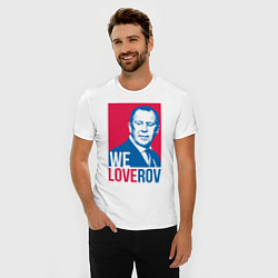 Футболка slim-fit LoveRov, цвет: белый — фото 2