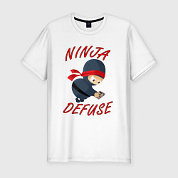 Мужская slim-футболка Ninja Defuse