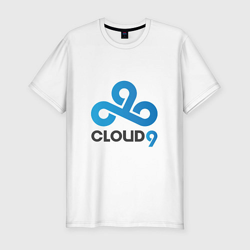 Мужская slim-футболка Cloud9 / Белый – фото 1
