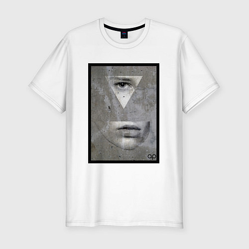 Мужская slim-футболка Wallface / Белый – фото 1