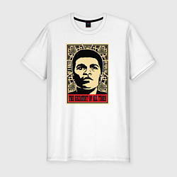 Футболка slim-fit The Greatest of all times, цвет: белый