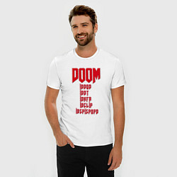 Футболка slim-fit DOOM: Idspispopd, цвет: белый — фото 2