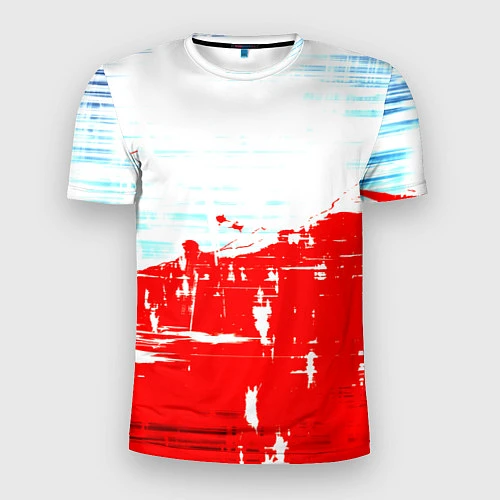 Мужская спорт-футболка Потертая краска / 3D-принт – фото 1