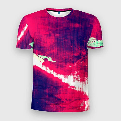 Мужская спорт-футболка Брызги красок / 3D-принт – фото 1