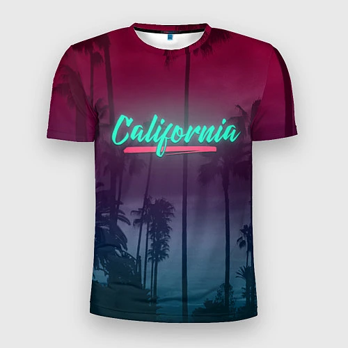 Мужская спорт-футболка California / 3D-принт – фото 1