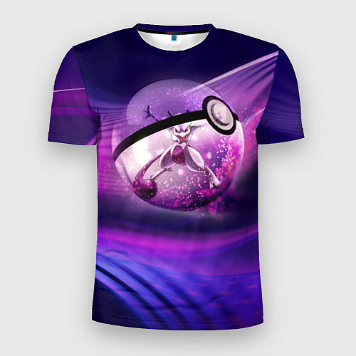 Мужская спорт-футболка Pokeball: Violet / 3D-принт – фото 1