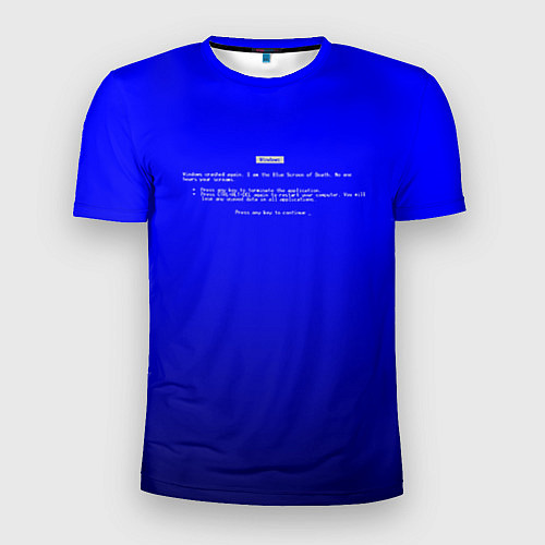 Мужская спорт-футболка BSOD / 3D-принт – фото 1