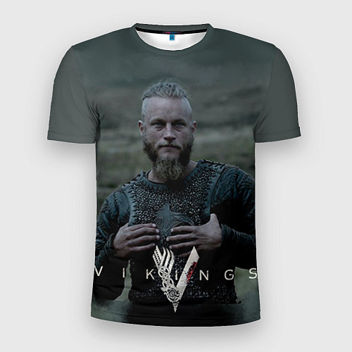 Мужская спорт-футболка Vikings: Ragnarr Lodbrok / 3D-принт – фото 1