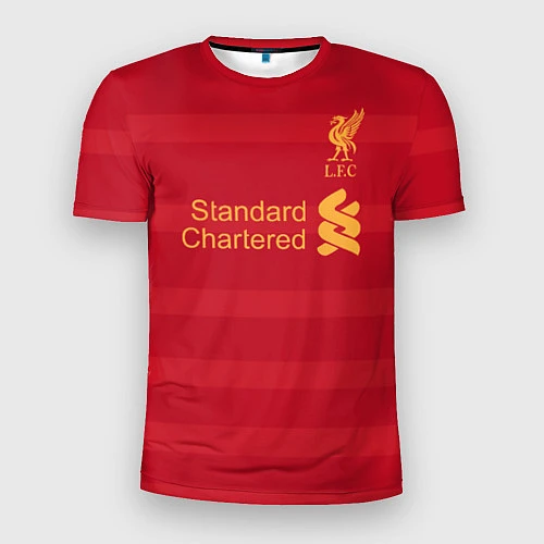 Мужская спорт-футболка Liverpool FC: Standart Chartered / 3D-принт – фото 1