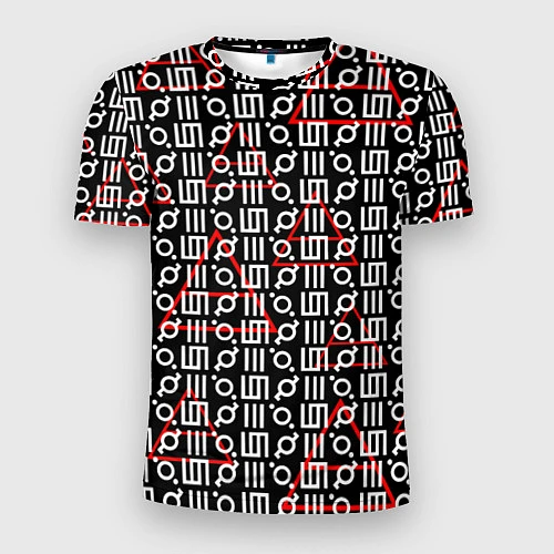Мужская спорт-футболка 30 STM: Symbol Pattern / 3D-принт – фото 1