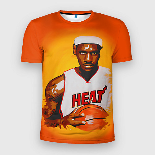 Мужская спорт-футболка LeBron James: Heat / 3D-принт – фото 1