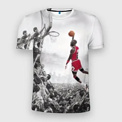 Футболка спортивная мужская Michael Jordan NBA, цвет: 3D-принт