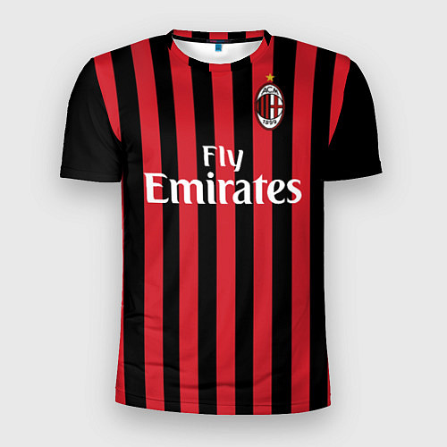 Мужская спорт-футболка Milan FC: Fly Emirates / 3D-принт – фото 1
