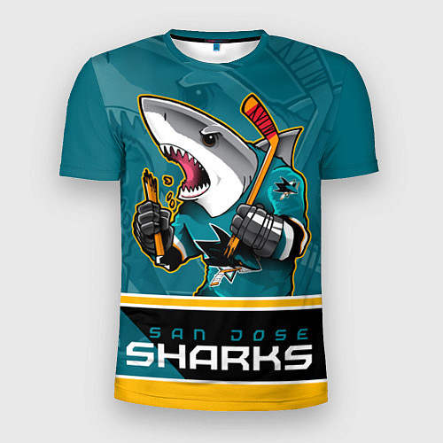 Мужская спорт-футболка San Jose Sharks / 3D-принт – фото 1