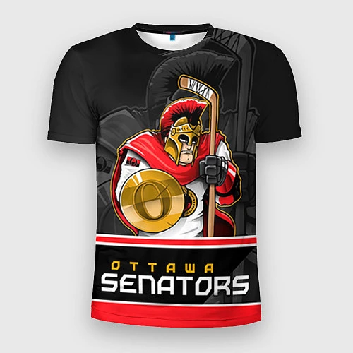 Мужская спорт-футболка Ottawa Senators / 3D-принт – фото 1