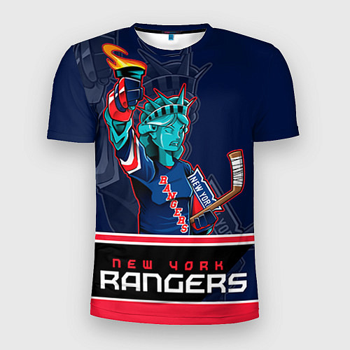 Мужская спорт-футболка New York Rangers / 3D-принт – фото 1