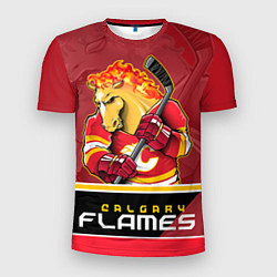 Футболка спортивная мужская Calgary Flames, цвет: 3D-принт