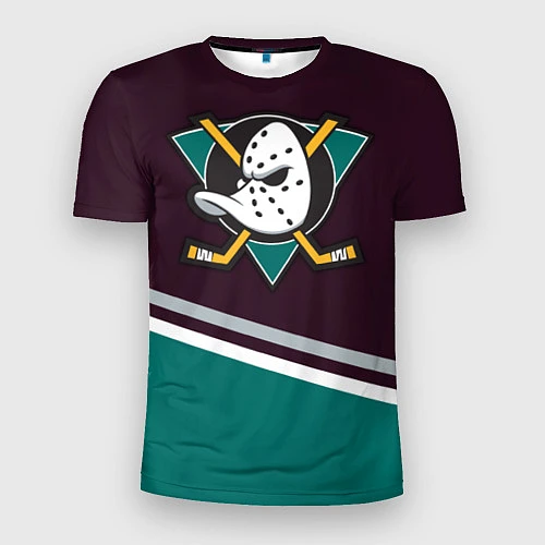 Мужская спорт-футболка Anaheim Ducks / 3D-принт – фото 1