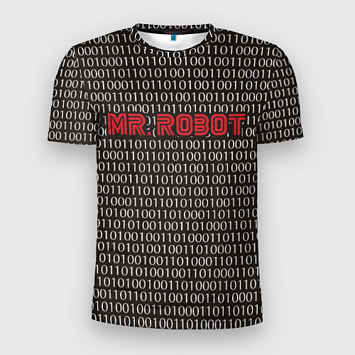 Мужская спорт-футболка Mr. Robot: Binary code / 3D-принт – фото 1