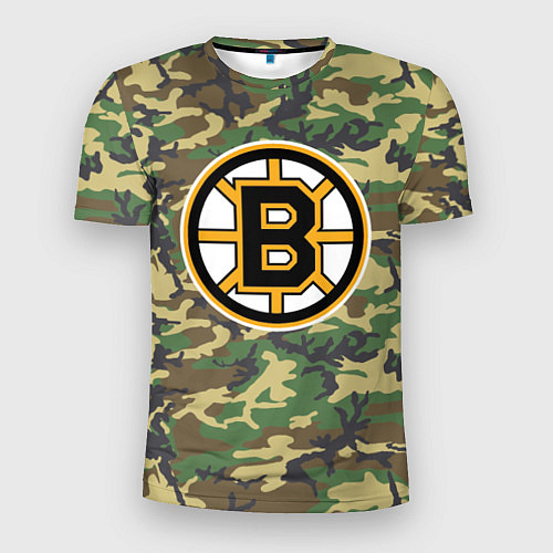 Мужская спорт-футболка Bruins Camouflage / 3D-принт – фото 1
