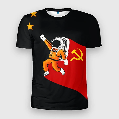 Мужская спорт-футболка Советский Гагарин / 3D-принт – фото 1