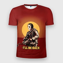 Футболка спортивная мужская Stalin: Ill Be Back, цвет: 3D-принт