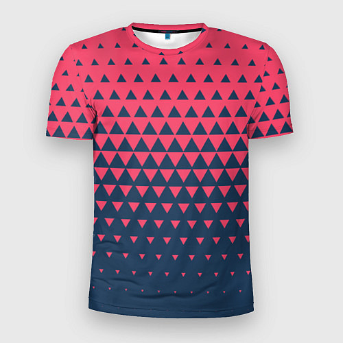 Мужская спорт-футболка Узор из треугольников / 3D-принт – фото 1