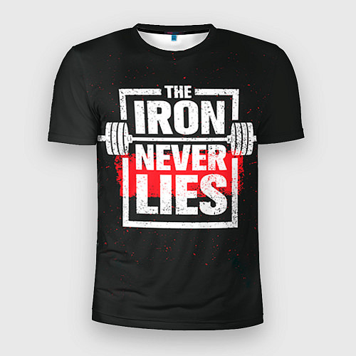 Мужская спорт-футболка The iron never lies / 3D-принт – фото 1
