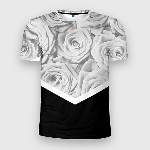 Мужская спорт-футболка Розы / 3D-принт – фото 1