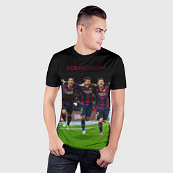 Футболка спортивная мужская Barcelona6, цвет: 3D-принт — фото 2
