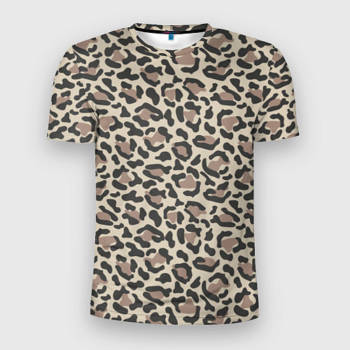Мужская спорт-футболка Шкура леопарда / 3D-принт – фото 1