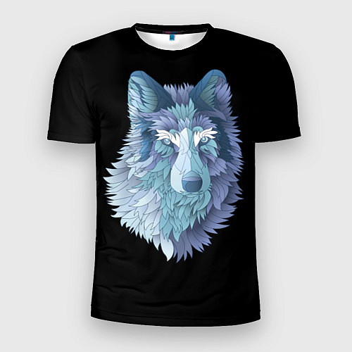 Мужская спорт-футболка Седой волк / 3D-принт – фото 1