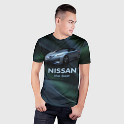 Футболка спортивная мужская Nissan the best, цвет: 3D-принт — фото 2