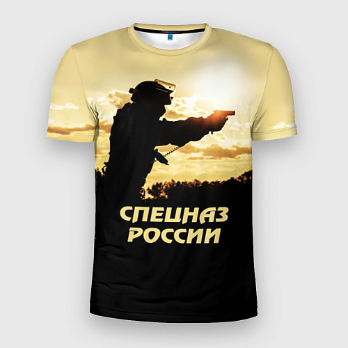 Мужская спорт-футболка Спецназ России / 3D-принт – фото 1