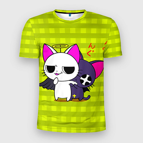 Мужская спорт-футболка Аниме котики / 3D-принт – фото 1