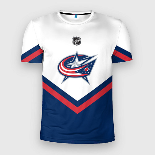 Мужская спорт-футболка NHL: Columbus Blue Jackets / 3D-принт – фото 1