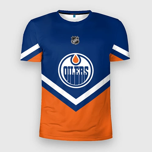 Мужская спорт-футболка NHL: Edmonton Oilers / 3D-принт – фото 1