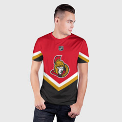 Футболка спортивная мужская NHL: Ottawa Senators, цвет: 3D-принт — фото 2