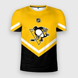 Футболка спортивная мужская NHL: Pittsburgh Penguins, цвет: 3D-принт