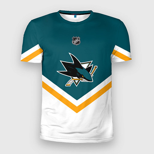 Мужская спорт-футболка NHL: San Jose Sharks / 3D-принт – фото 1
